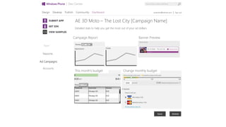 Apps
AE 3D Moto – The Lost City [Campaign Name]
Detailed stats to help you get the most out of your ad dollars.
This month’s budget Change monthly budget
Campaign Report Banner Preview
DeleteSave
Ad Campaigns
Accounts
 