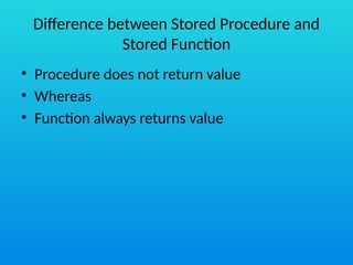 STORED FUNCTION IN PLStructuredQueryL.pptx