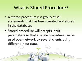 Stored procedure | PPT