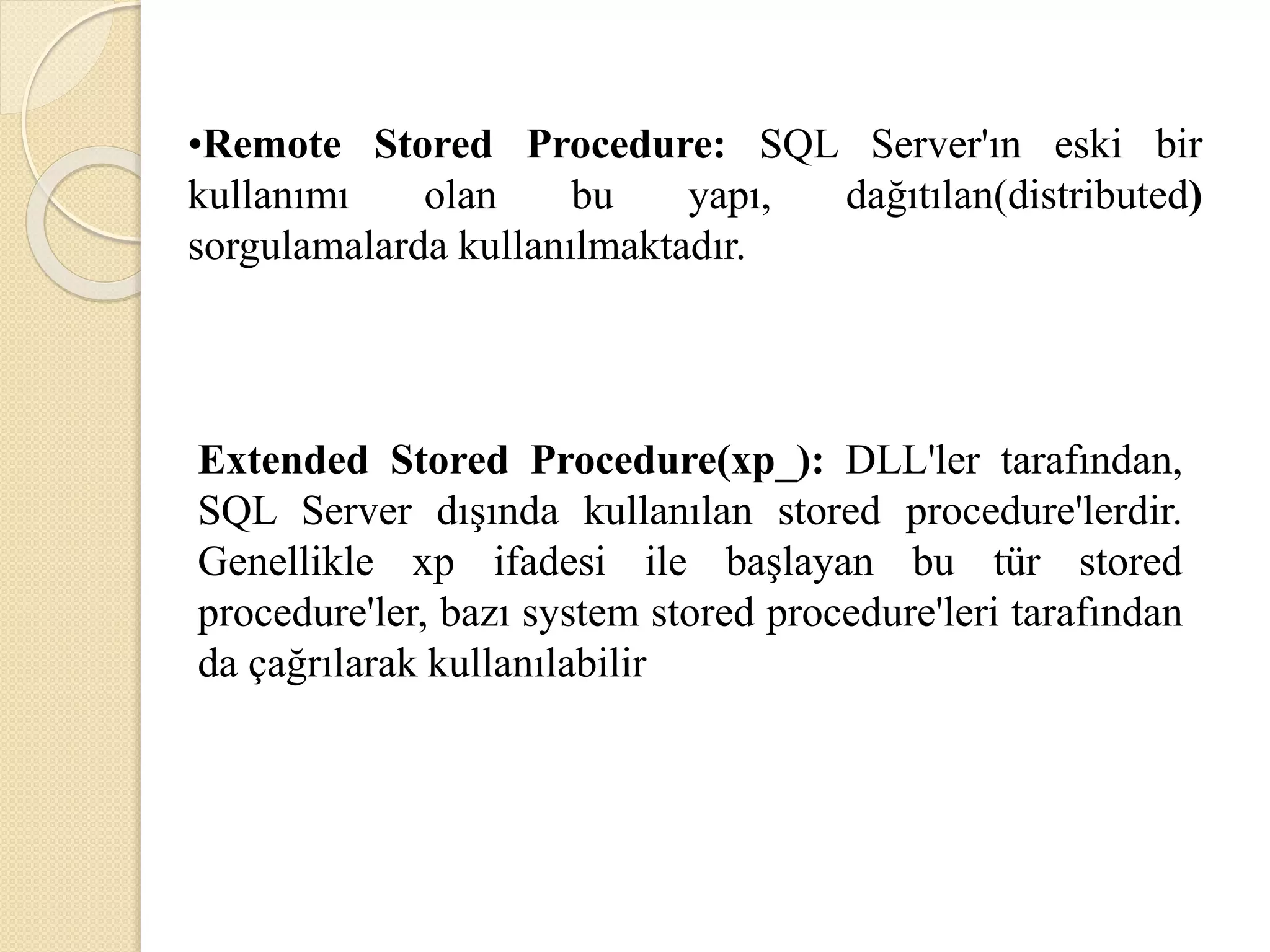 Stored procedure | PPT