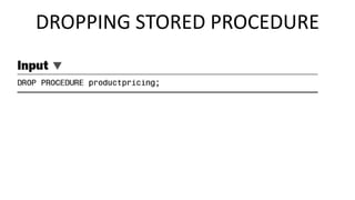 Stored procedure SQL SERVER | PPT