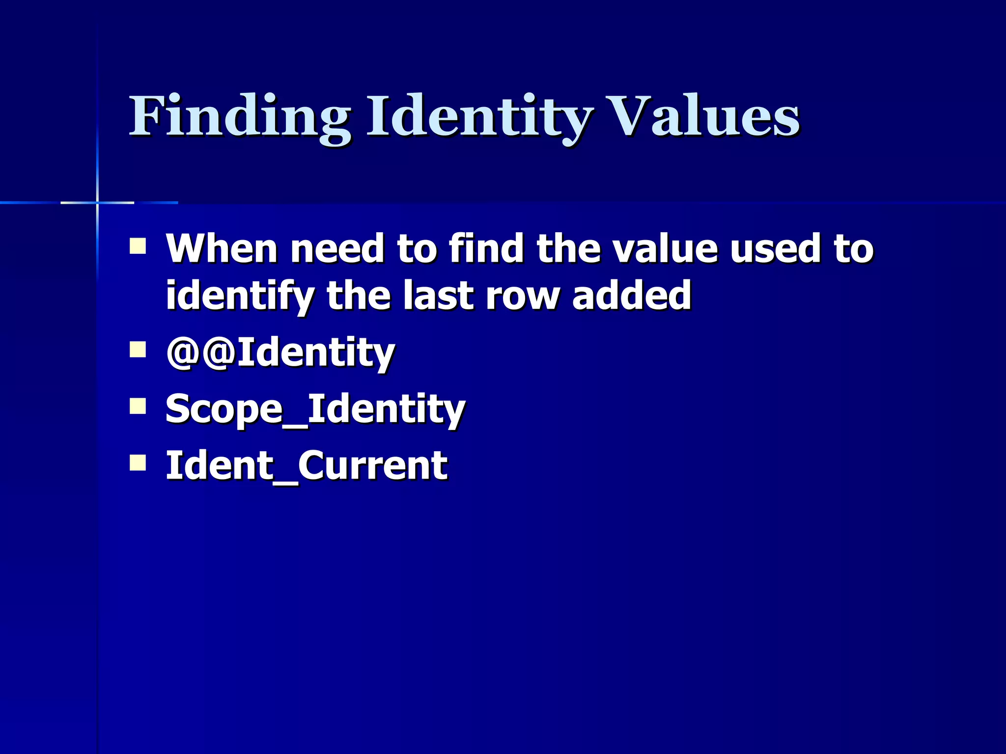 SQL Server Stored procedures | PPT