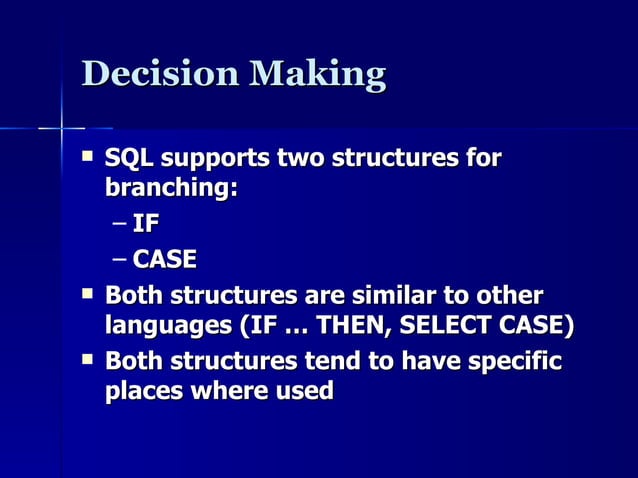 SQL Server Stored procedures | PPT
