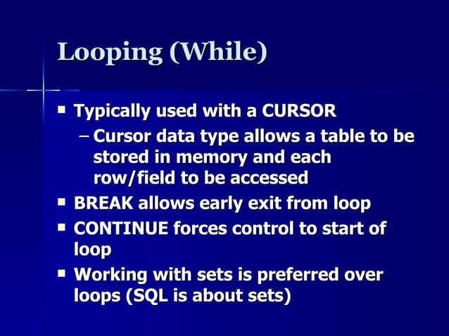 SQL Server Stored procedures | PPT