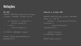 Stored Procedures com PostgreSQL: porque usar. | PDF