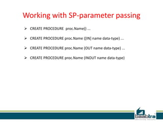 Stored procedure with cursor | PPTX | Databases | Computer Software and ...