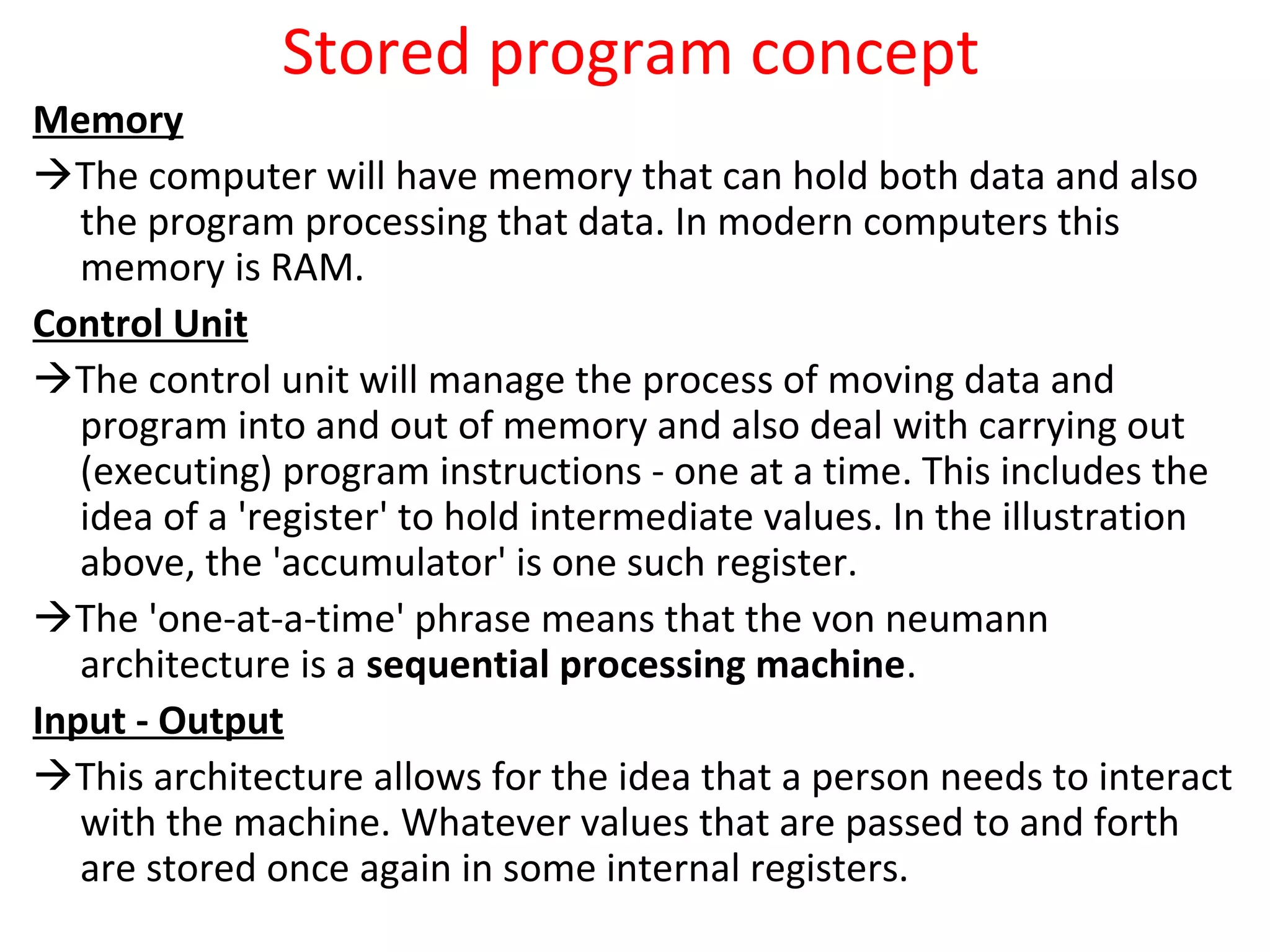 Stored program concept | PPT