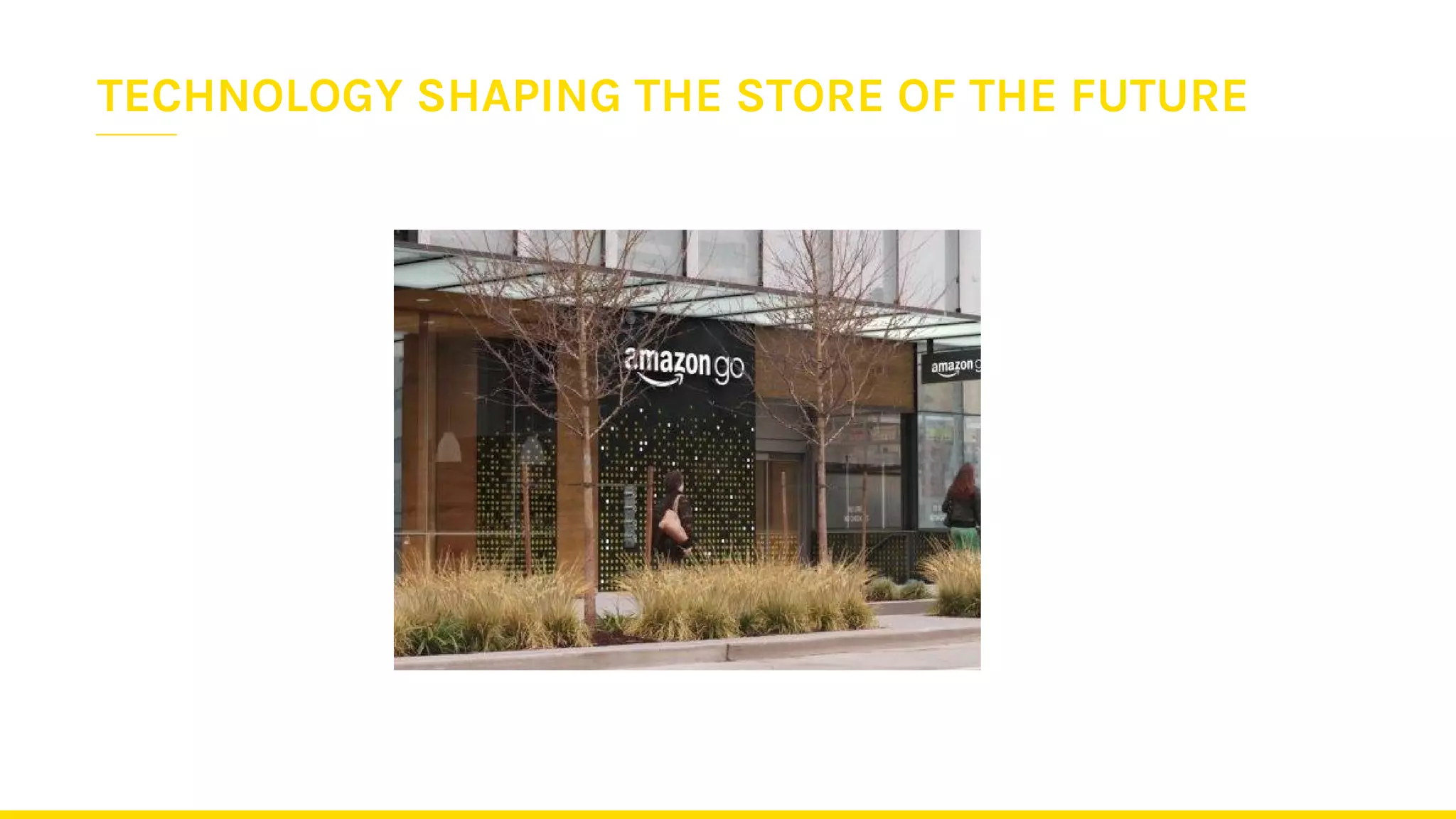 TECHNOLOGY SHAPING THE STORE OF THE FUTURE
 
