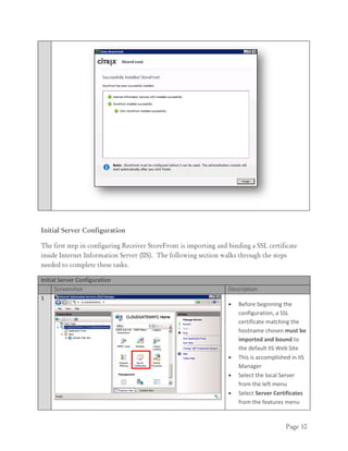 Citrix StoreFront - Implementation Guide | PDF