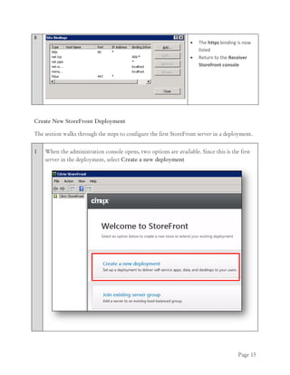 Citrix StoreFront - Implementation Guide | PDF