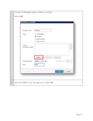 Citrix StoreFront - Implementation Guide | PDF