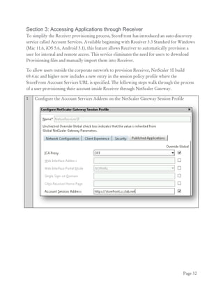 Citrix StoreFront - Implementation Guide | PDF