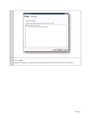 Citrix StoreFront - Implementation Guide | PDF