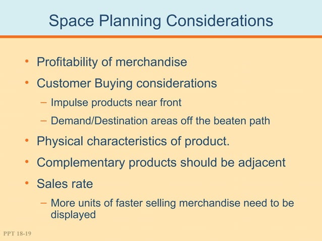 Store layout, design and merchandising | PPT
