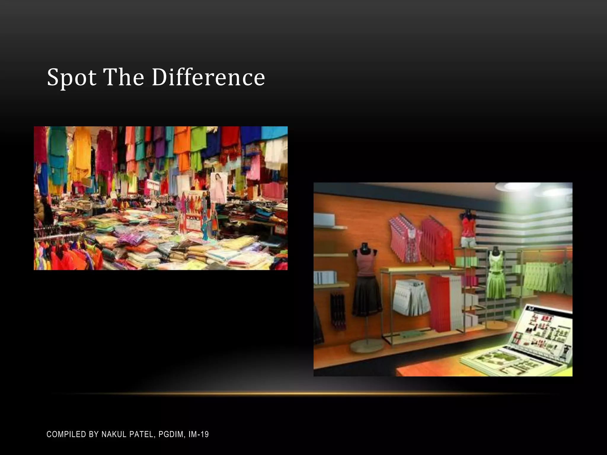 Spot The Difference




COMPILED BY NAKUL PATEL, PGDIM, IM -19
 