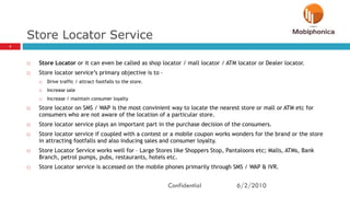 Store locator service mobile | PPT