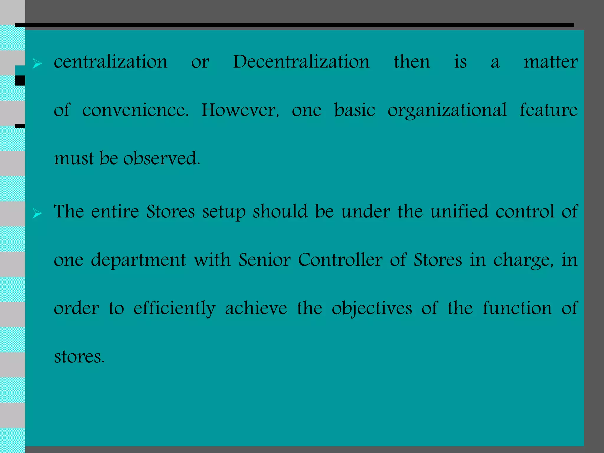 Store Management Issue Stores management | PPTX