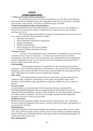 store management.pdf notes graduation students | PDF