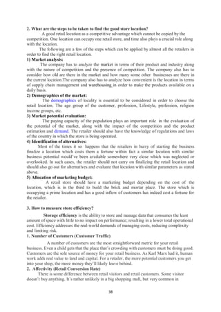 Retail Store Walk Notes.pdf store management.pdf notes graduation students | PDF