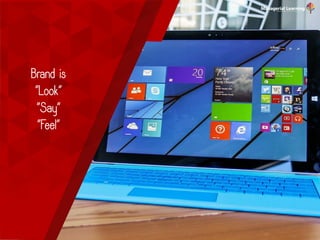 Brand is
“Look”
“Say”
“Feel”
 