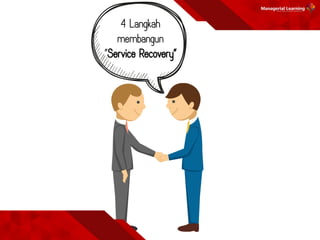 4 Langkah
membangun
“Service Recovery”
 