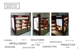 INTELLIGENT
S M A R T
F O L L O W U P
D E D I C AT I O N SUBJECTIVE
W O R K F O R C E
PROACTIVE
E X E C U T I O N
O N T I M E
SOLUTIONS
PASSION
S T R O N G
N E W I D E A S
P R O T O T Y P E
M O C K - U P S
P R O T O T Y P E
M O C K - U P S
 