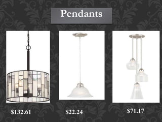 $132.61 $71.17$22.24
Pendants
 