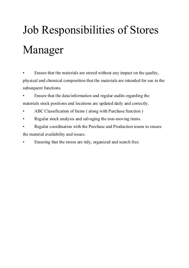 A Quick Guide to Stores Management for beginners