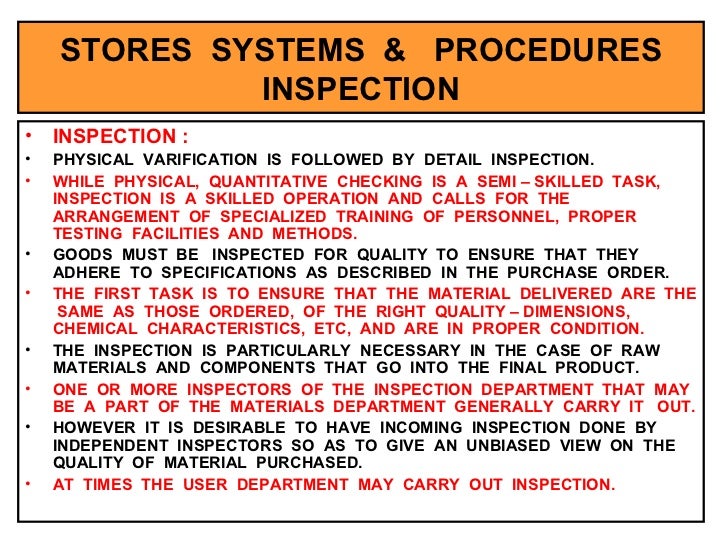 Stores Management