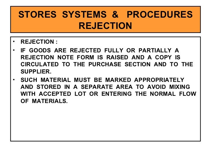 Stores Management