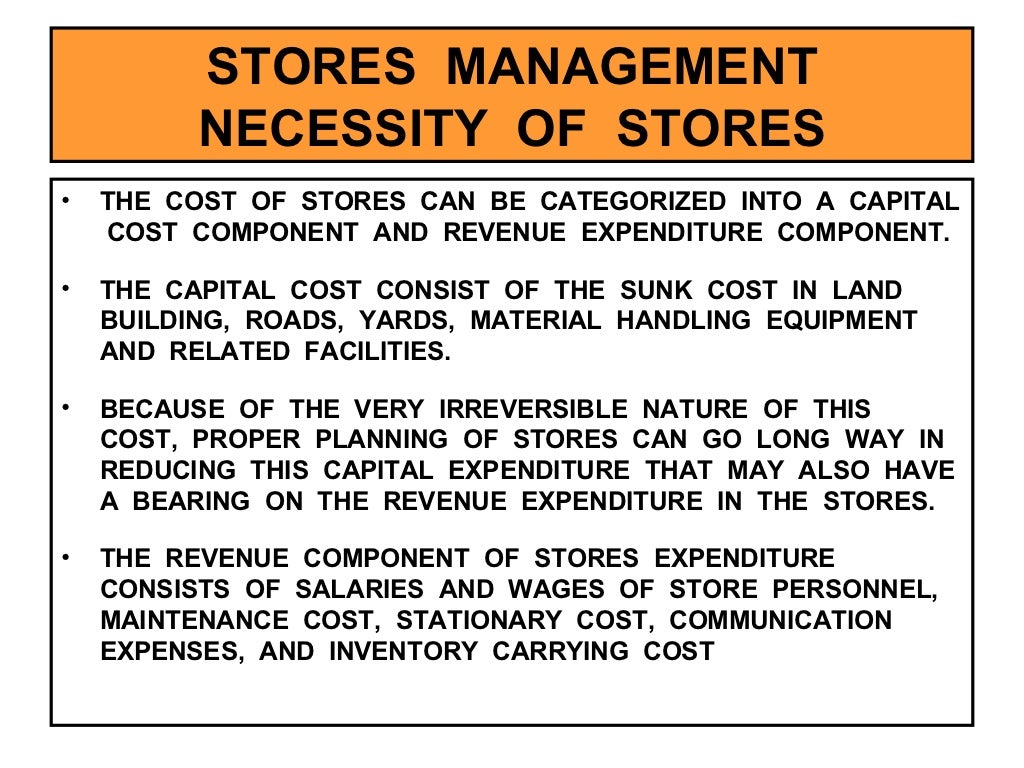 Stores Management