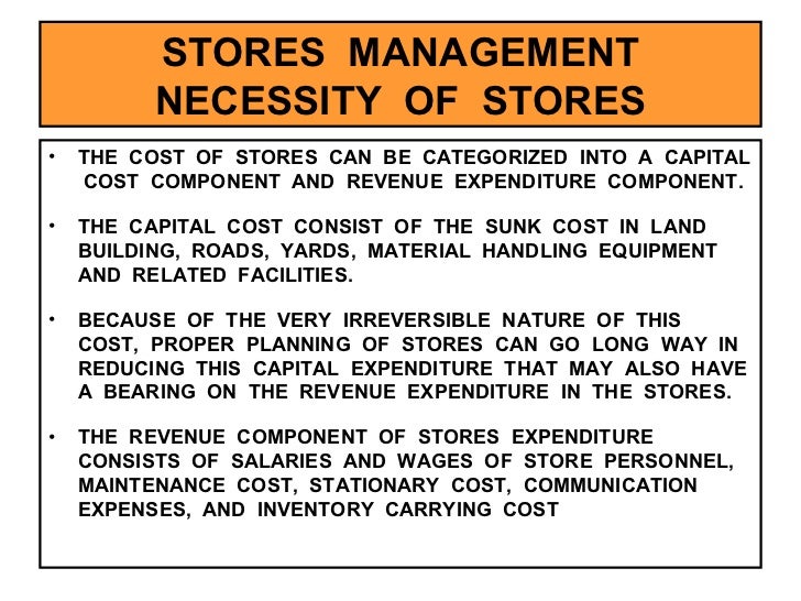 Stores Management