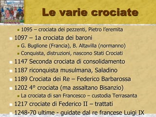 andare a Canossa
 La prova di Canossa
 Enrico IV si umilia e chiede scusa al papa
 Grazie alla mediazione della contessa Matilde
 Amica del papa e dell’imperatore
 Così recupera il potere e l’autorità
 Nel 1080: il Papa lancia una nuova scomunica
 Ma Enrico IV reagisce, nomina un antipapa
 E scende in Italia, assedia Roma
 Il papa chiede aiuto a R. Guiscardo (normanno)
 Ne scaturisce un terribile saccheggio di Roma
 