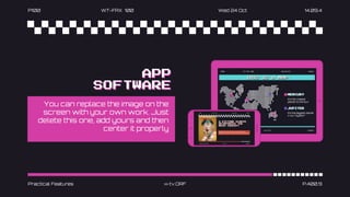 P100 WT-FAX 100 Wed 24 Oct 14.09.4
APP
SOFTWARE
Practical Features >> tv.ORF P.400.9
You can replace the image on the
screen with your own work. Just
delete this one, add yours and then
center it properly
 