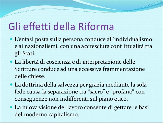 Storia della riforma protestante