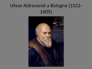 Ulisse Aldrovandi a Bologna (1522-
1605)
 