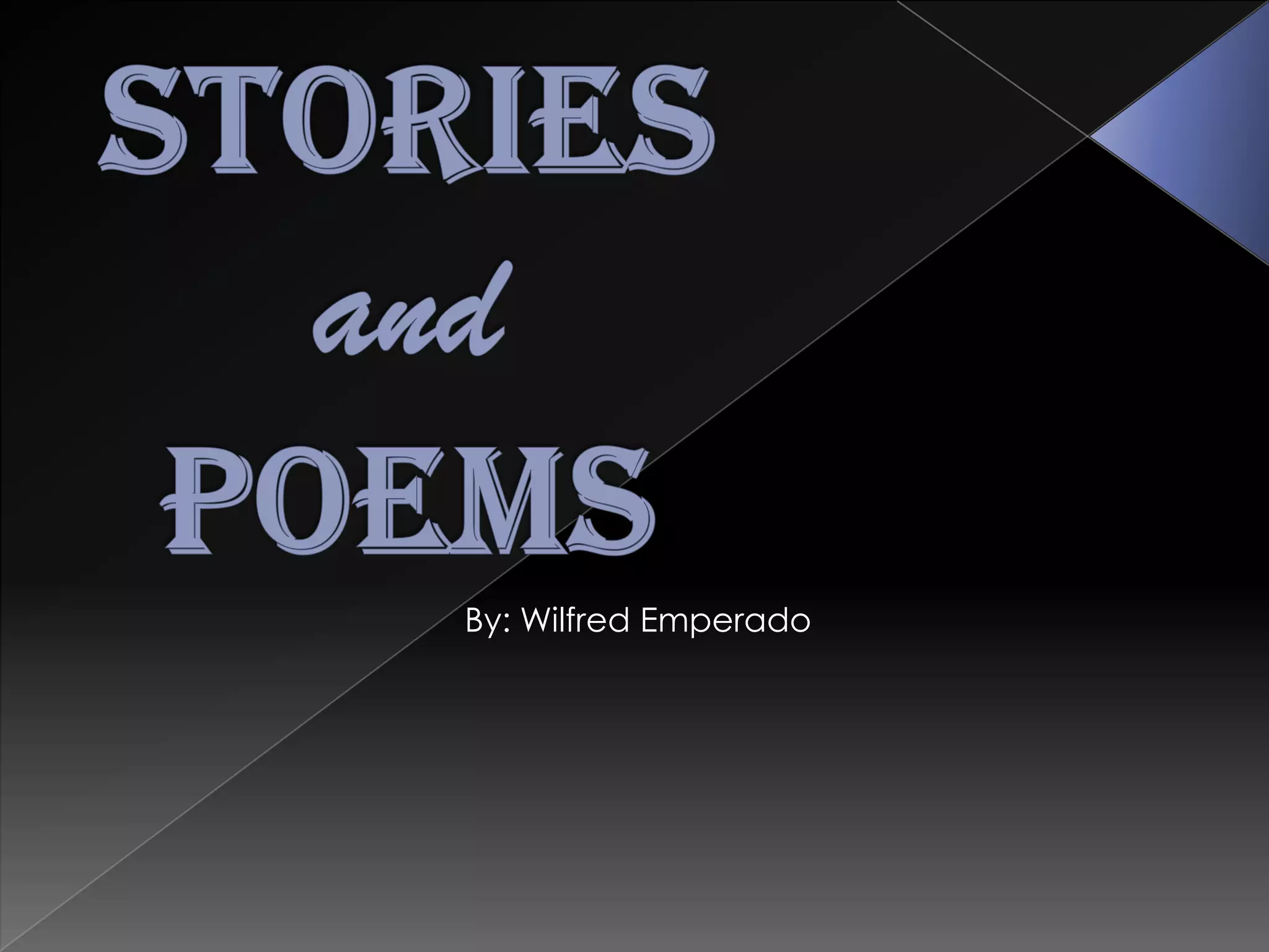 Grade 8 English Stories and Poems | PPTX