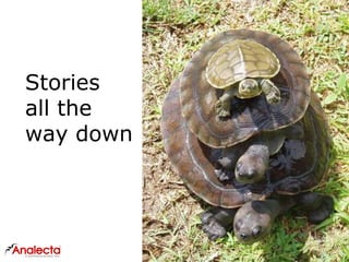 Stories
all the
way down
 