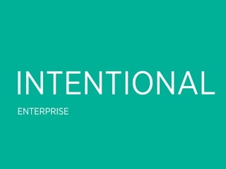 INTENTIONAL
ENTERPRISE
 