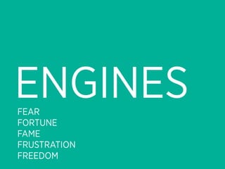 ENGINES
FEAR
FORTUNE
FAME
FRUSTRATION
FREEDOM
 