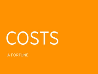 COSTS
A FORTUNE
 