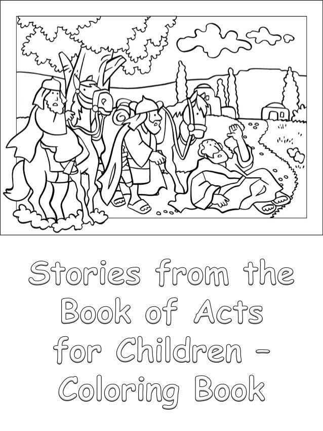 Stories From The Book Of Acts For Children Coloring Book