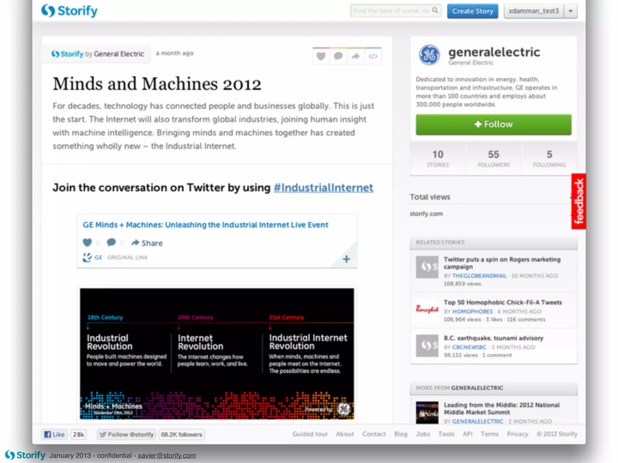 January 2013 - conﬁdential - xavier@storify.com
 