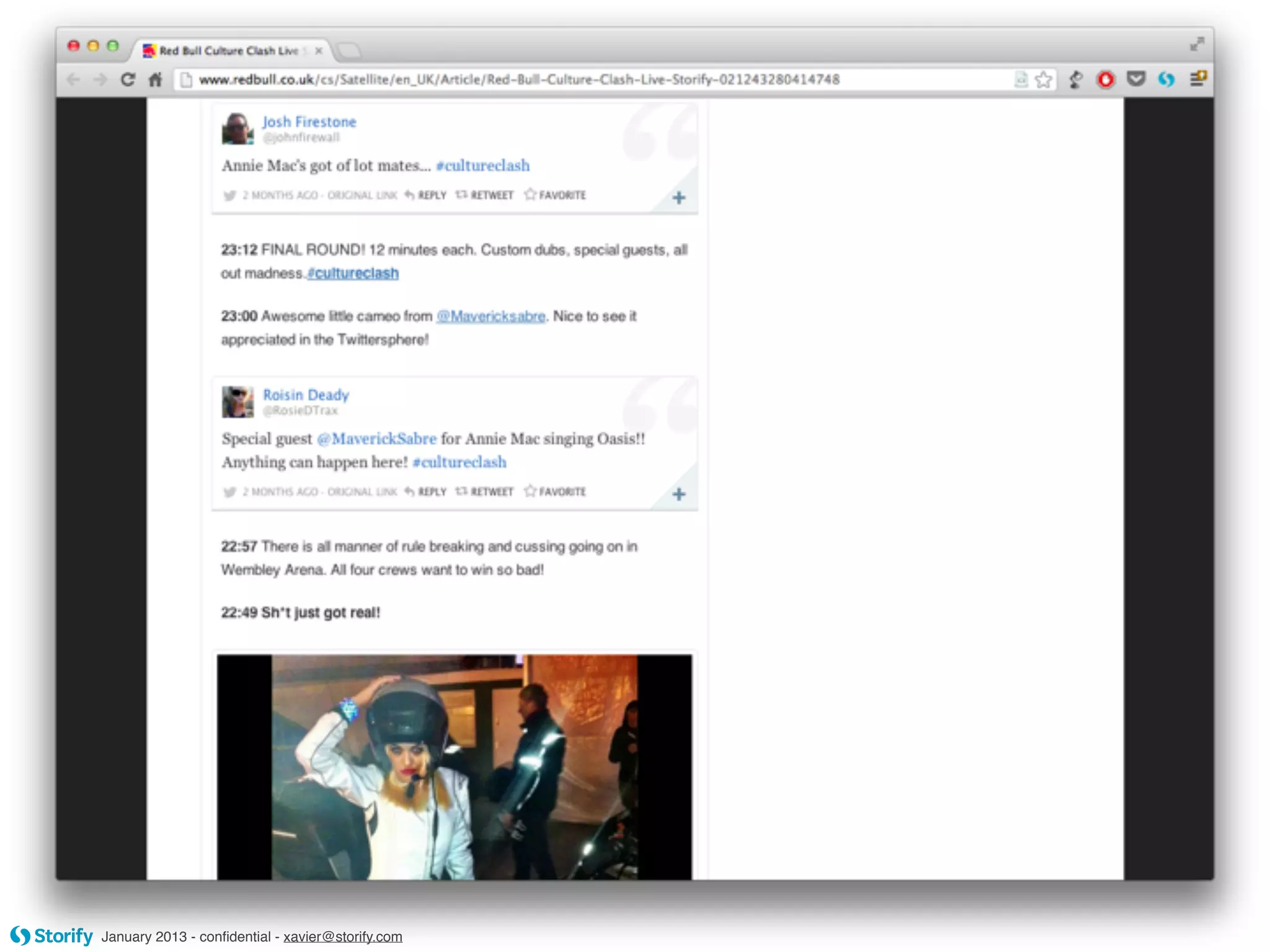 January 2013 - conﬁdential - xavier@storify.com
 