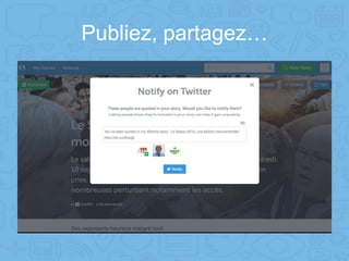 Publiez, partagez…
 