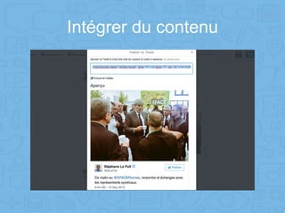 Intégrer du contenu
 
