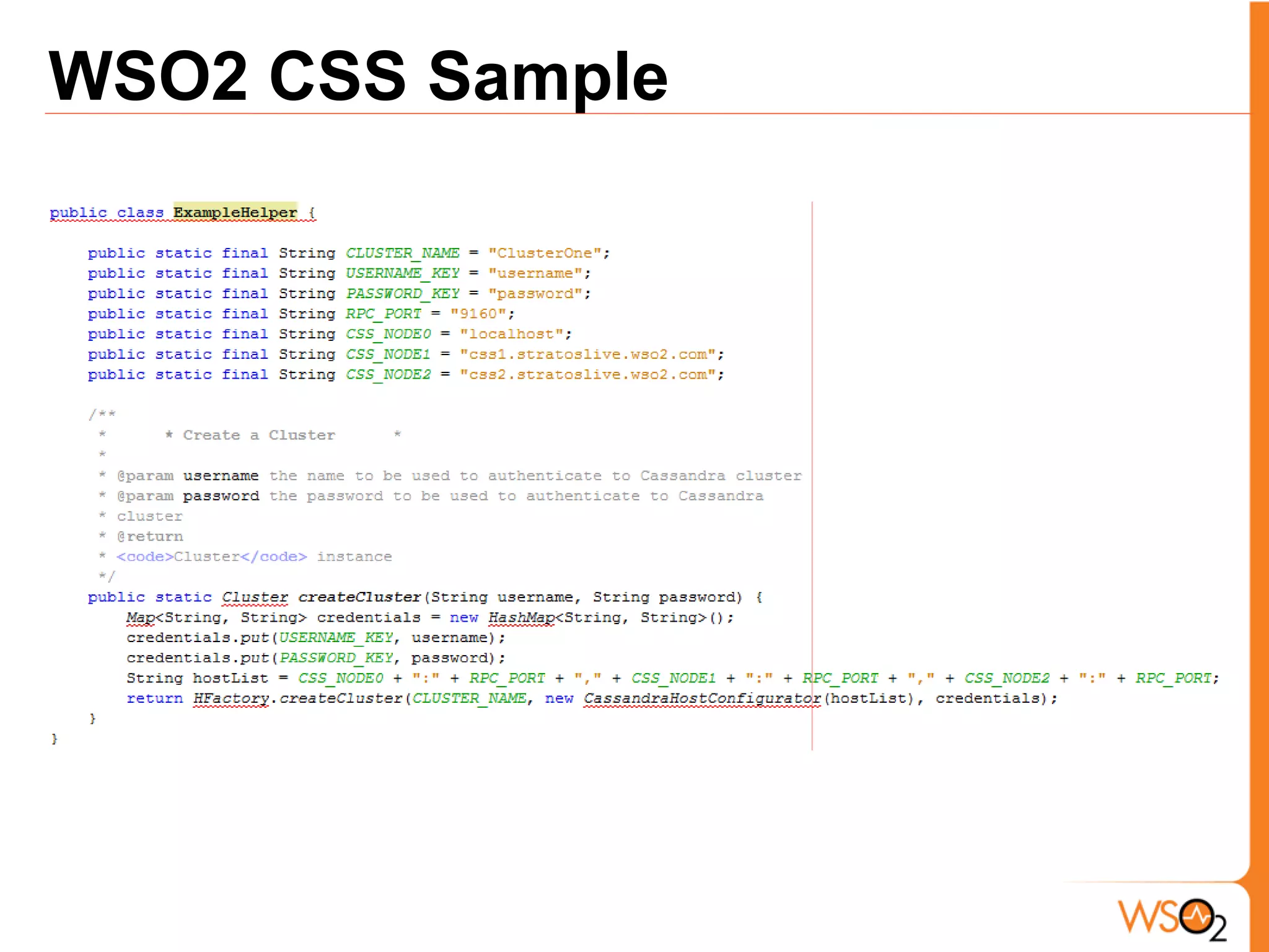 WSO2 CSS Sample
 