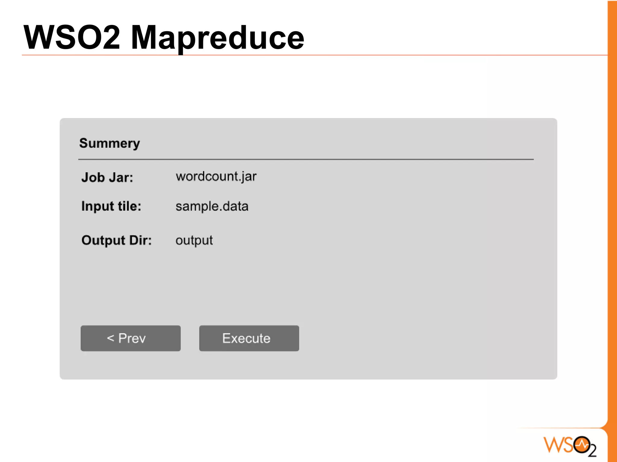 WSO2 Mapreduce
 