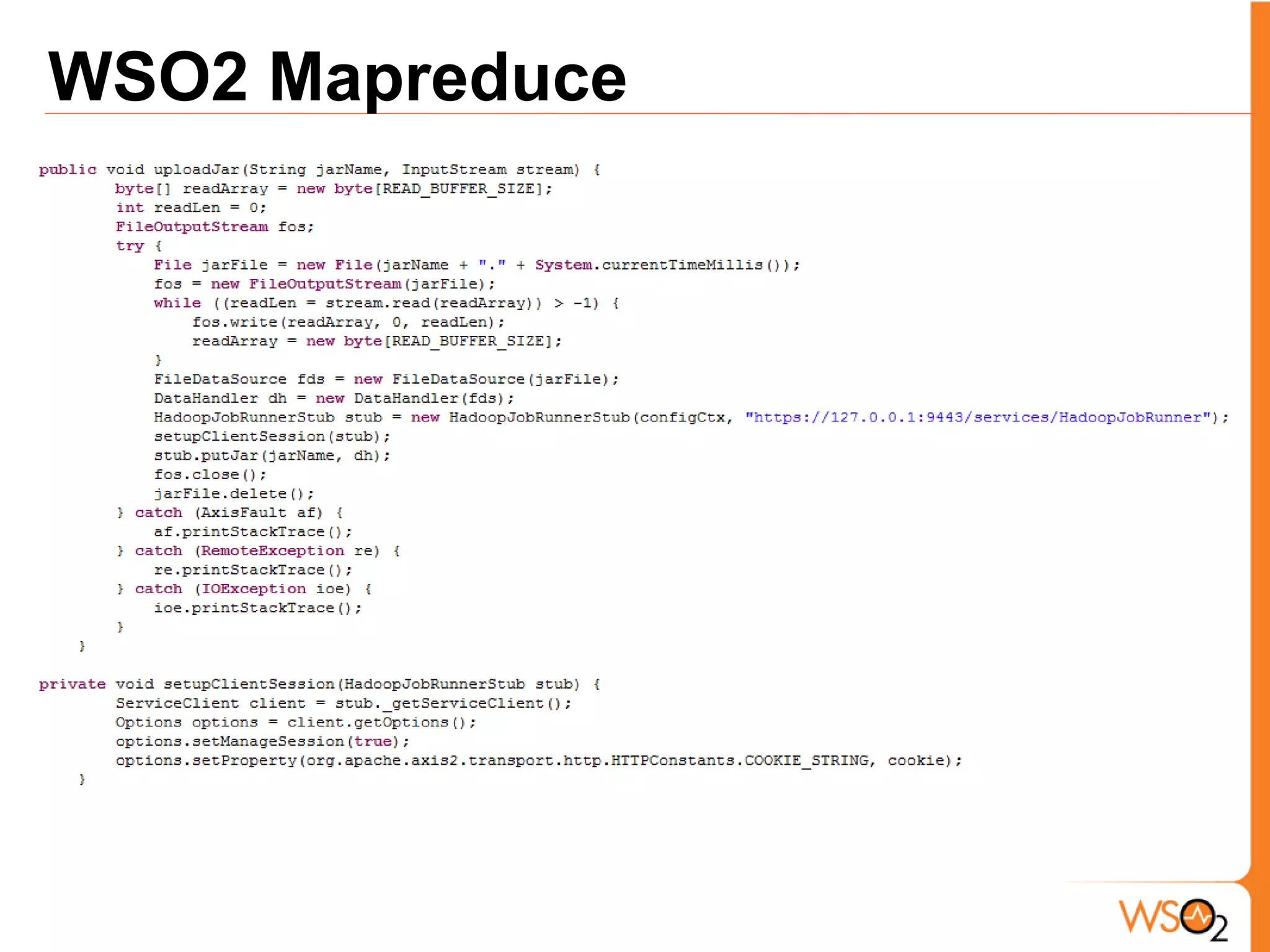 WSO2 Mapreduce
 