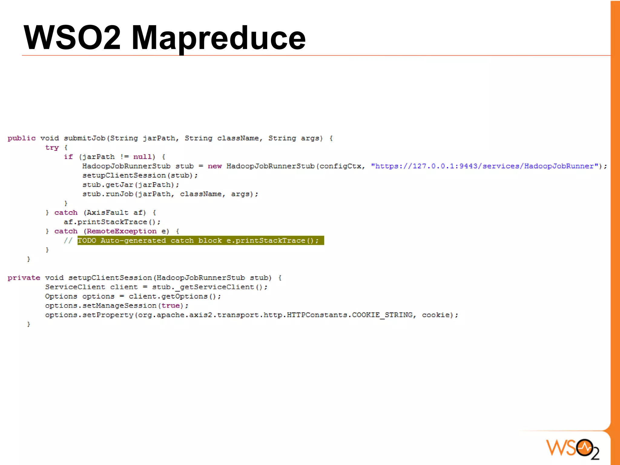 WSO2 Mapreduce
 